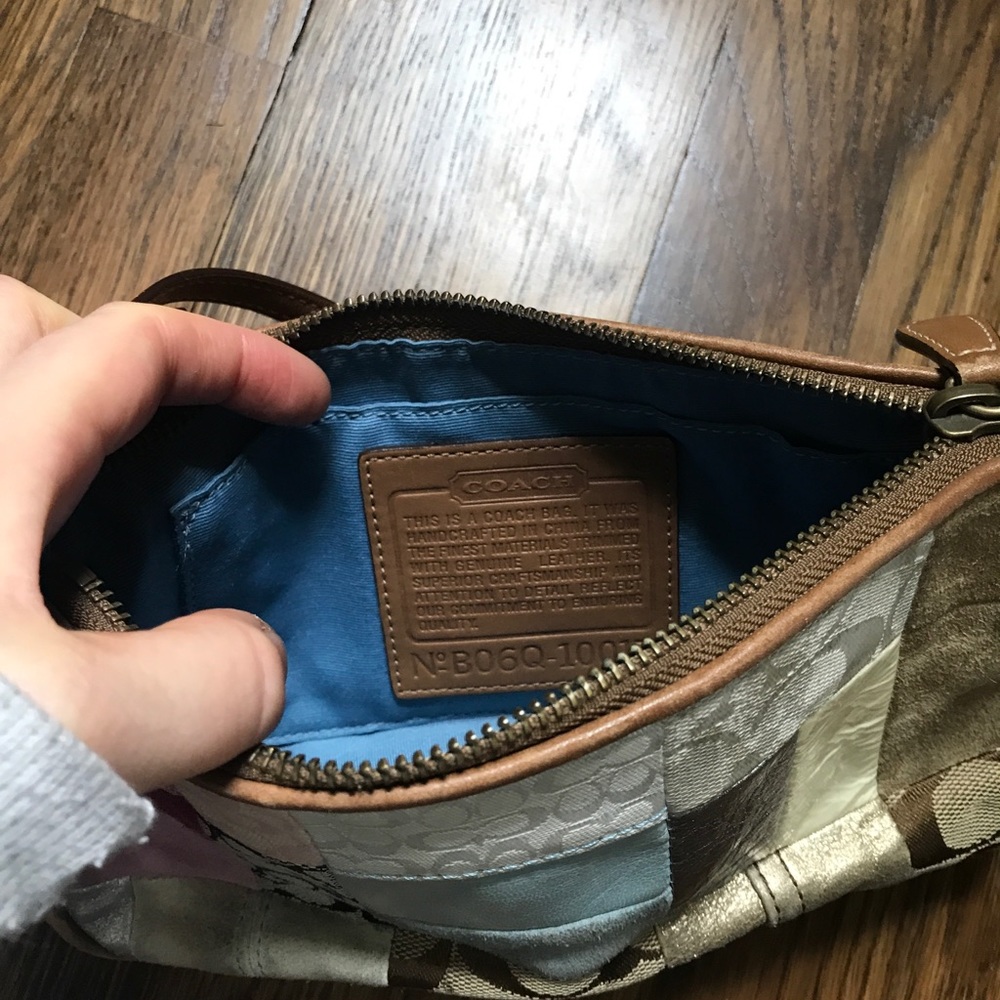 Authentic Coach Leather Patchwork Shoulder Bag - Picture 5 of 5